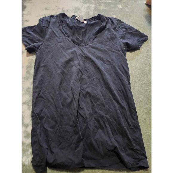 AG Adriano Goldschmied Women's Henson true black Tee sz Small - Picture 2 of 5